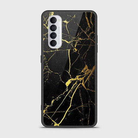 Oppo Reno 4 Pro Cover - Black Marble Series - HQ Ultra Shine Premium Infinity Glass Soft Silicon Borders Case