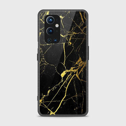 Oneplus 9 Pro Cover - Black Marble Series - HQ Ultra Shine Premium Infinity Glass Soft Silicon Borders Case SuccessActive