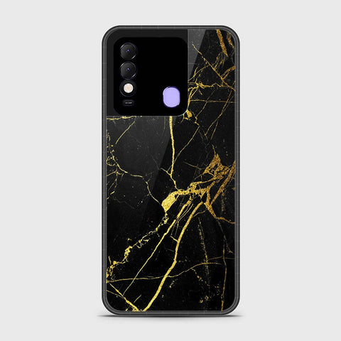 Tecno Spark 8 Cover- Black Marble Series - HQ Ultra Shine Premium Infinity Glass Soft Silicon Borders Case