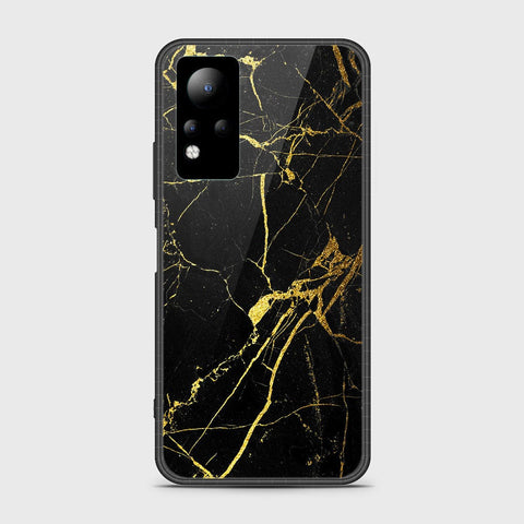 Infinix Note 11 Cover- Black Marble Series - HQ Ultra Shine Premium Infinity Glass Soft Silicon Borders Case