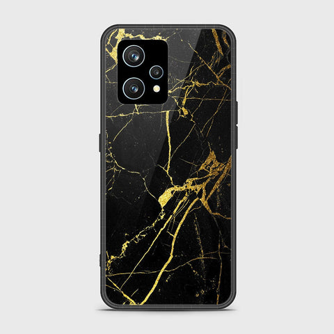 Realme Narzo 50 Pro Cover- Black Marble Series - HQ Ultra Shine Premium Infinity Glass Soft Silicon Borders Case