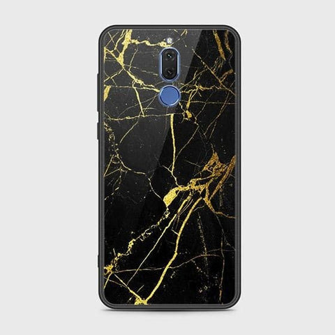 Huawei Mate 10 Lite Cover - Black Marble Series - HQ Ultra Shine Premium Infinity Glass Soft Silicon Borders Case