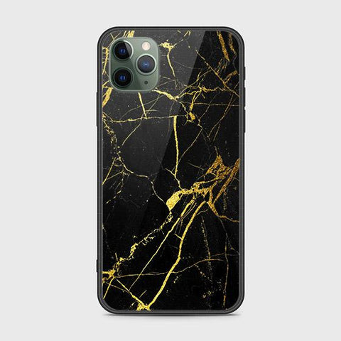 iPhone 11 Pro Max Cover - Black Marble Series - HQ Ultra Shine Premium Infinity Glass Soft Silicon Borders Case