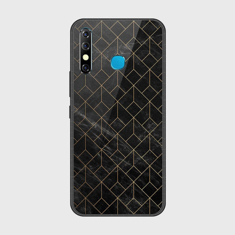 Tecno Spark 4 Cover- Black Marble Series - HQ Ultra Shine Premium Infinity Glass Soft Silicon Borders Case