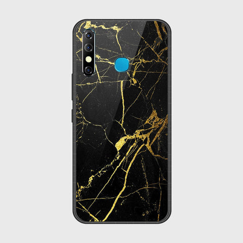 Tecno Spark 4 Cover- Black Marble Series - HQ Ultra Shine Premium Infinity Glass Soft Silicon Borders Case