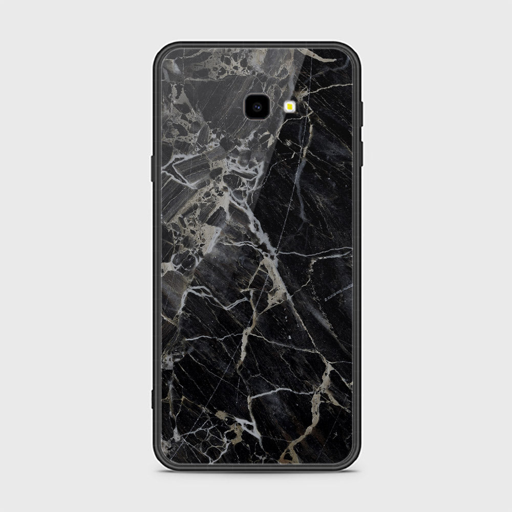 Samsung Galaxy J4 Plus Cover- Black Marble Series - HQ Ultra Shine Premium Infinity Glass Soft Silicon Borders Case