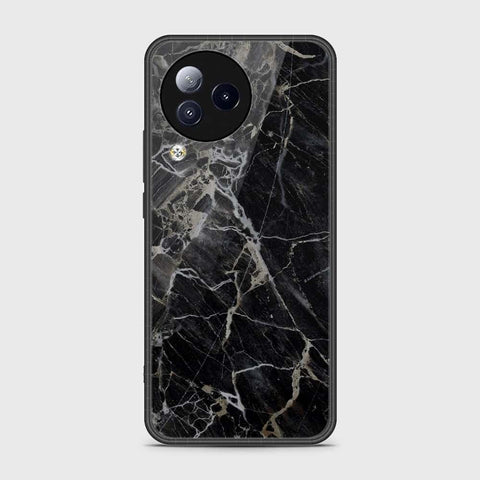 Xiaomi Civi 3 Cover- Black Marble Series - HQ Ultra Shine Premium Infinity Glass Soft Silicon Borders Case