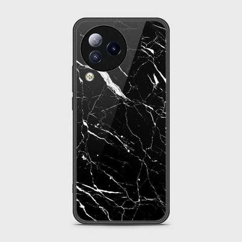 Xiaomi Civi 3 Cover- Black Marble Series - HQ Ultra Shine Premium Infinity Glass Soft Silicon Borders Case