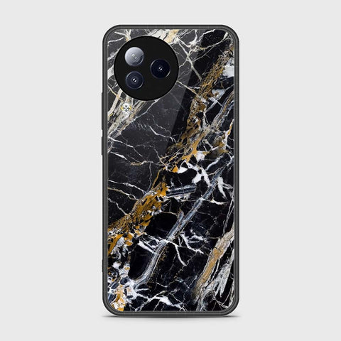 Xiaomi Civi 3 Cover- Black Marble Series - HQ Ultra Shine Premium Infinity Glass Soft Silicon Borders Case