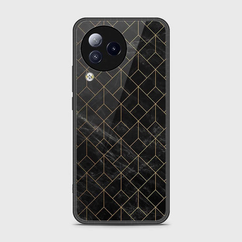 Xiaomi Civi 3 Cover- Black Marble Series - HQ Ultra Shine Premium Infinity Glass Soft Silicon Borders Case