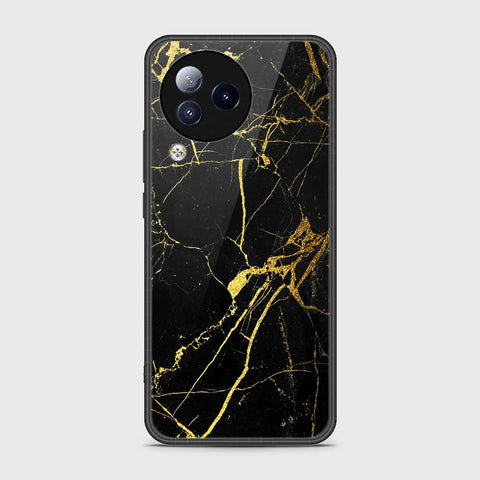 Xiaomi Civi 3 Cover- Black Marble Series - HQ Ultra Shine Premium Infinity Glass Soft Silicon Borders Case