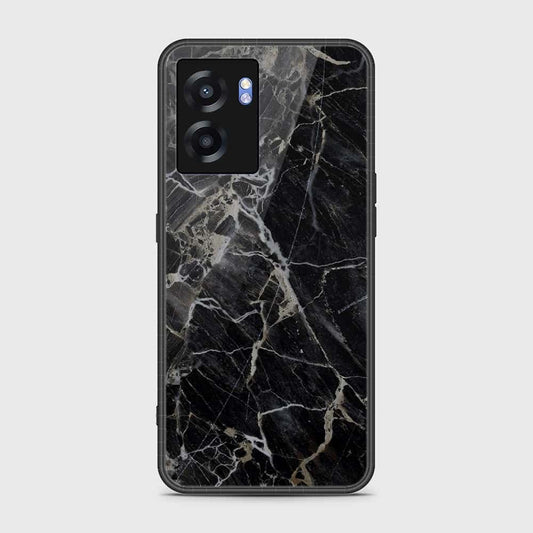 Realme Narzo 50 5G Cover- Black Marble Series - HQ Ultra Shine Premium Infinity Glass Soft Silicon Borders Case