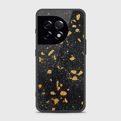 OnePlus Ace 2 Cover- Black Marble Series - HQ Ultra Shine Premium Infinity Glass Soft Silicon Borders Case