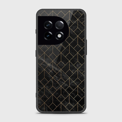 OnePlus 11R Cover- Black Marble Series - HQ Ultra Shine Premium Infinity Glass Soft Silicon Borders Case