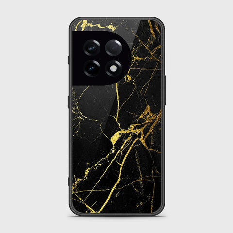 OnePlus Ace 2 Cover- Black Marble Series - HQ Ultra Shine Premium Infinity Glass Soft Silicon Borders Case