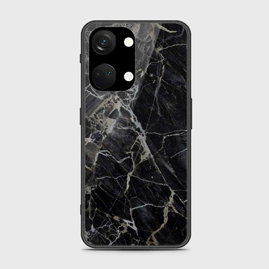 OnePlus Ace 2V Cover- Black Marble Series - HQ Ultra Shine Premium Infinity Glass Soft Silicon Borders Case