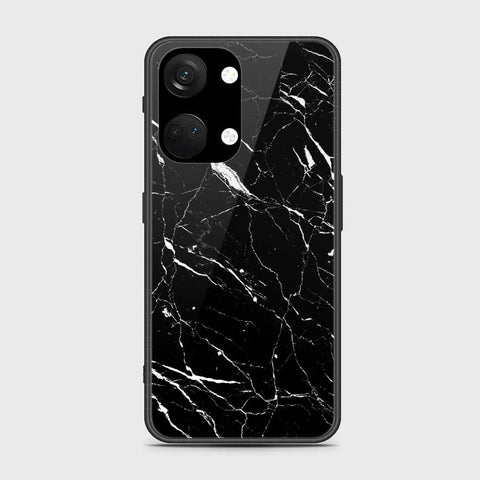 OnePlus Ace 2V Cover- Black Marble Series - HQ Ultra Shine Premium Infinity Glass Soft Silicon Borders Case