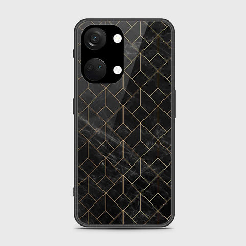 OnePlus Ace 2V Cover- Black Marble Series - HQ Ultra Shine Premium Infinity Glass Soft Silicon Borders Case