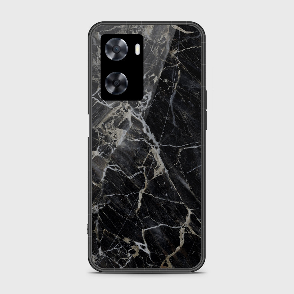 OnePlus Nord N20 SE Cover- Black Marble Series - HQ Ultra Shine Premium Infinity Glass Soft Silicon Borders Case