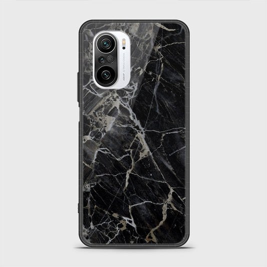 Xiaomi Redmi K40 Pro Cover - Black Marble Series - HQ Ultra Shine Premium Infinity Glass Soft Silicon Borders Casee