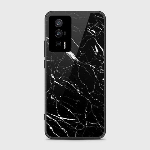 Xiaomi Redmi K60 Pro Cover- Black Marble Series - HQ Ultra Shine Premium Infinity Glass Soft Silicon Borders Case