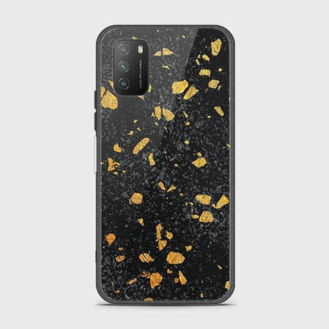 Xiaomi Redmi 9T Cover - Black Marble Series - HQ Ultra Shine Premium Infinity Glass Soft Silicon Borders Case