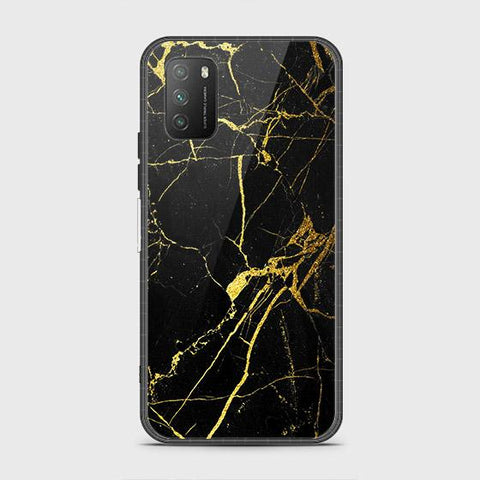 Xiaomi Redmi 9T Cover - Black Marble Series - HQ Ultra Shine Premium Infinity Glass Soft Silicon Borders Case