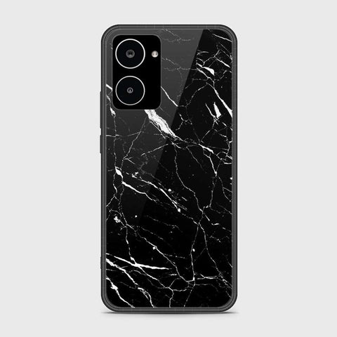 Realme 10 4G Cover- Black Marble Series - HQ Ultra Shine Premium Infinity Glass Soft Silicon Borders Case