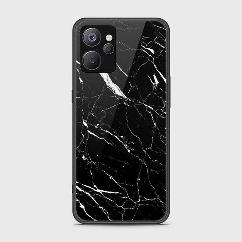 Realme 10T Cover- Black Marble Series - HQ Ultra Shine Premium Infinity Glass Soft Silicon Borders Case