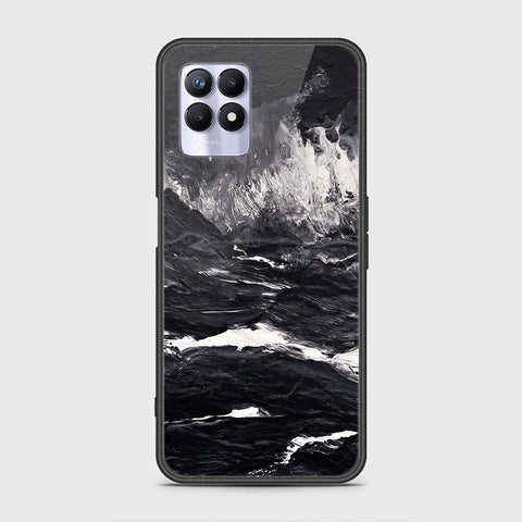 Realme Narzo 50 4G Cover - Black Marble Series - HQ Ultra Shine Premium Infinity Glass Soft Silicon Borders Case