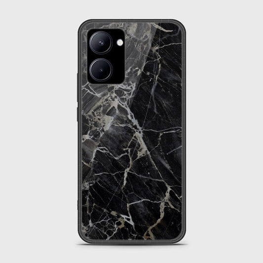 Realme C33 Cover- Black Marble Series - HQ Ultra Shine Premium Infinity Glass Soft Silicon Borders Case