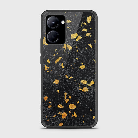 Realme C33 Cover- Black Marble Series - HQ Ultra Shine Premium Infinity Glass Soft Silicon Borders Case