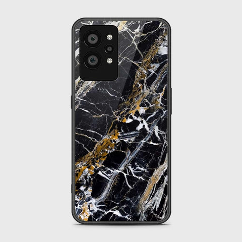 Realme GT2 Pro Cover- Black Marble Series - HQ Ultra Shine Premium Infinity Glass Soft Silicon Borders Case