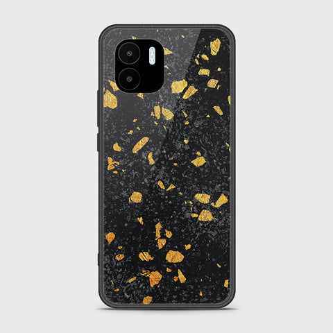 Xiaomi Redmi A2 2023 Cover - Black Marble Series - HQ Ultra Shine Premium Infinity Glass Soft Silicon Borders Case