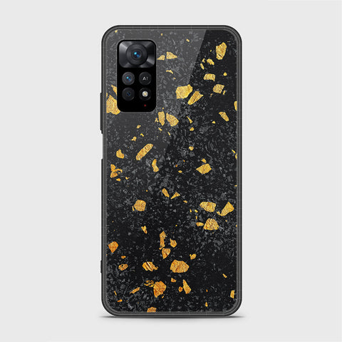 Xiaomi Redmi Note 11S Cover- Black Marble Series - HQ Ultra Shine Premium Infinity Glass Soft Silicon Borders Case