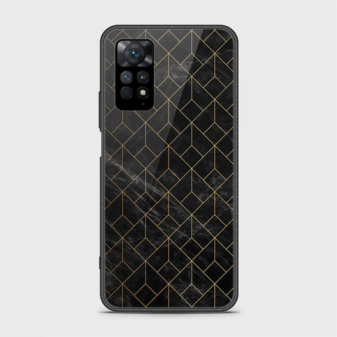 Xiaomi Redmi Note 11S Cover- Black Marble Series - HQ Ultra Shine Premium Infinity Glass Soft Silicon Borders Case