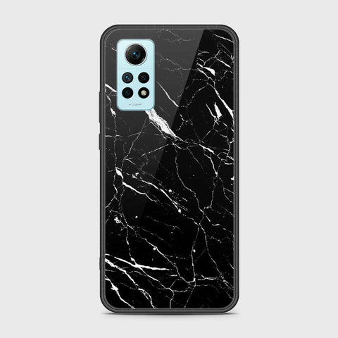 Xiaomi Redmi Note 12 Pro 4G Cover- Black Marble Series - HQ Ultra Shine Premium Infinity Glass Soft Silicon Borders Case