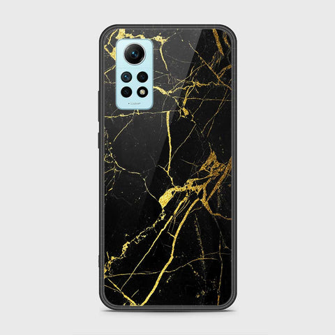 Xiaomi Redmi Note 12 Pro 4G Cover- Black Marble Series - HQ Ultra Shine Premium Infinity Glass Soft Silicon Borders Case