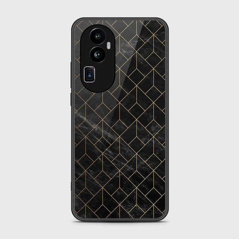 Oppo Reno 10 Pro Plus Cover- Black Marble Series - HQ Ultra Shine Premium Infinity Glass Soft Silicon Borders Case