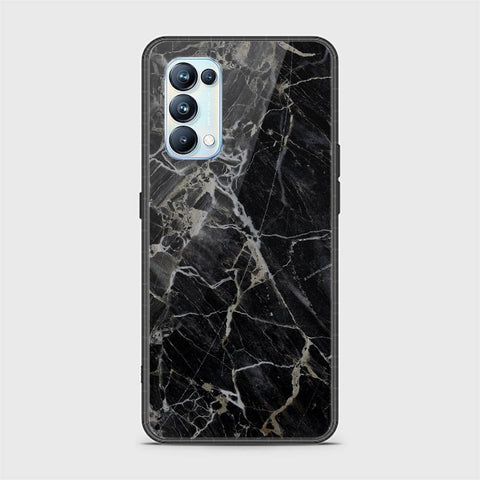 Oppo Reno 5 Pro 5G Cover - Black Marble Series - HQ Ultra Shine Premium Infinity Glass Soft Silicon Borders Case