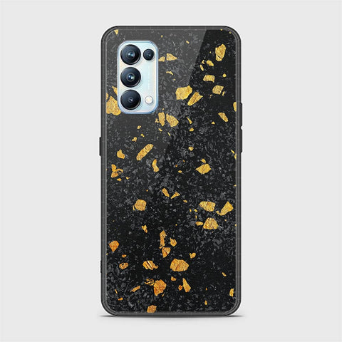 Oppo Reno 5 Pro 5G Cover - Black Marble Series - HQ Ultra Shine Premium Infinity Glass Soft Silicon Borders Case