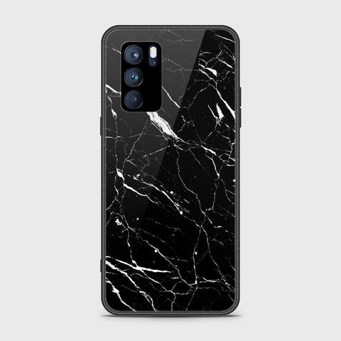 Oppo Reno 6 Pro 5G Cover - Black Marble Series - HQ Ultra Shine Premium Infinity Glass Soft Silicon Borders Case