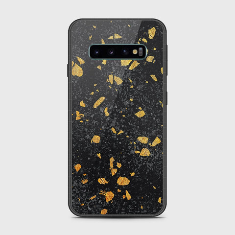 Samsung Galaxy S10 5G Cover- Black Marble Series - HQ Ultra Shine Premium Infinity Glass Soft Silicon Borders Case