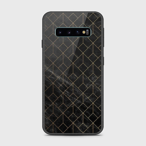 Samsung Galaxy S10 5G Cover- Black Marble Series - HQ Ultra Shine Premium Infinity Glass Soft Silicon Borders Case