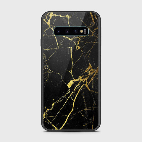 Samsung Galaxy S10 5G Cover- Black Marble Series - HQ Ultra Shine Premium Infinity Glass Soft Silicon Borders Case