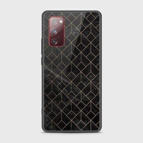 Samsung Galaxy S20 FE Cover - Black Marble Series - HQ Ultra Shine Premium Infinity Glass Soft Silicon Borders Case