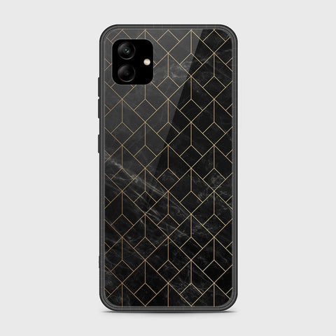 Samsung Galaxy A04 Cover- Black Marble Series - HQ Ultra Shine Premium Infinity Glass Soft Silicon Borders Case