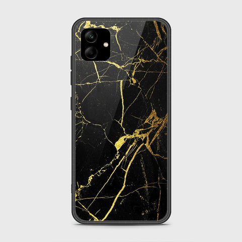 Samsung Galaxy A04 Cover- Black Marble Series - HQ Ultra Shine Premium Infinity Glass Soft Silicon Borders Case