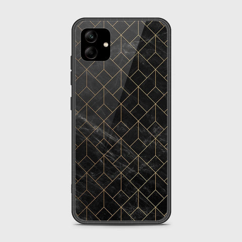 Samsung Galaxy M04 4G Cover - Black Marble Series - HQ Ultra Shine Premium Infinity Glass Soft Silicon Borders Case