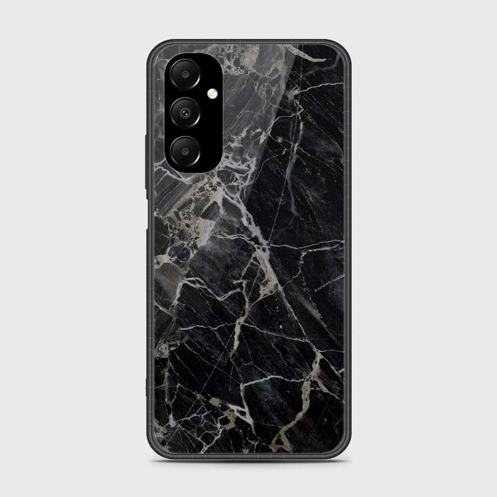 Samsung Galaxy A05s Cover- Black Marble Series - HQ Ultra Shine Premium Infinity Glass Soft Silicon Borders Case (Fast Delivery) (A)